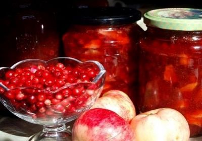 Варенье из брусники с яблоками и грецкими орехами рецепт с фото пошагово