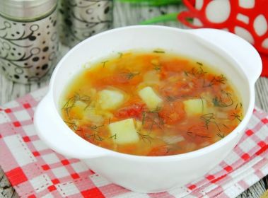 Гороховый суп с помидорами рецепт с фото пошагово 