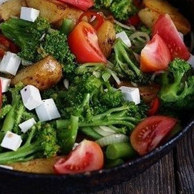 Картофельный вегетарианский салат Картофельный вегетарианский салат, реццепт с фото, пошагово