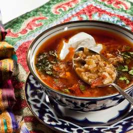 Суп шурпа из баранины по узбекски