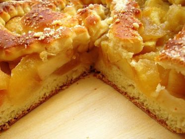 Дрожжевой яблочный пирог рецепт с фото пошагово