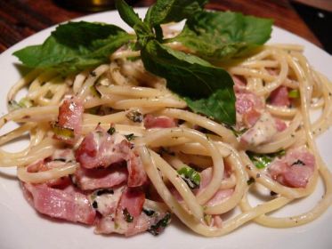 Карбонара с копченой курицей Карбонара с копченой курицей и сливками, рецепт пошагово с фото