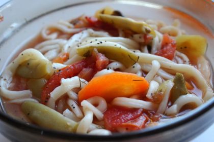 Постный лагман с фасолью Постный лагман с фасолью, как приготовить по рецепту пошагово с фото