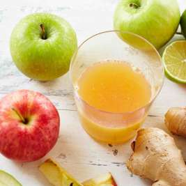 Напиток из яблок и имбиря для похудения