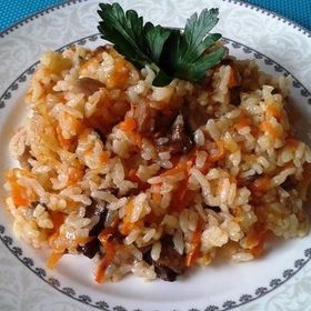 Рис с лесными грибами в мультиварке Рис с лесными грибами в мультиварке, рецепт с фото, пошагово