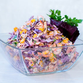 Салат из краснокочанной и белокочанной капусты рецепт с фото пошагово 