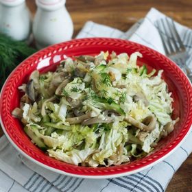 Салат с грибами вешенками Салат с грибами вешенками, рецепт с фото, пошагово