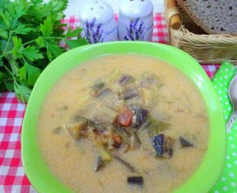 Суп с баклажанами и помидорами рецепт с фото пошагово