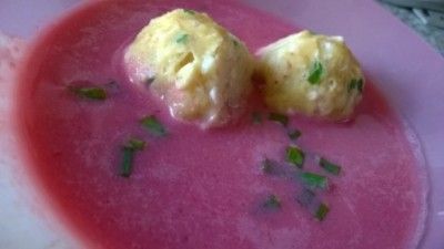 Свекольный суп с сырными клецками рецепт с фото пошагово