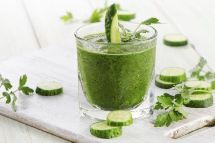 Зеленый напиток для похудения, рецепт с фото, пошагово 