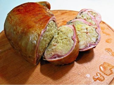 Свиной желудок фаршированный картофелем рецепт с фото пошагово