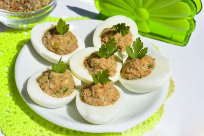 Акутагьчапа, яйца фаршированные орехами рецепт с фото пошагово