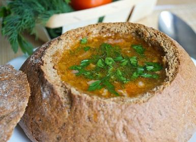Ирландский суп в хлебе рецепт с фото пошагово
