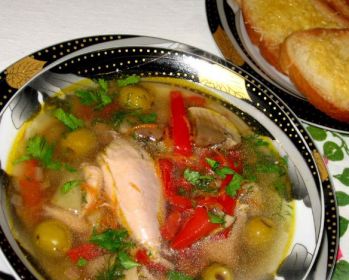 Куриная похлебка по-черногорски рецепт с фото пошагово