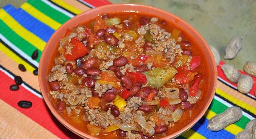Мексиканское рагу с курицей и фасолью - рецепт с фото