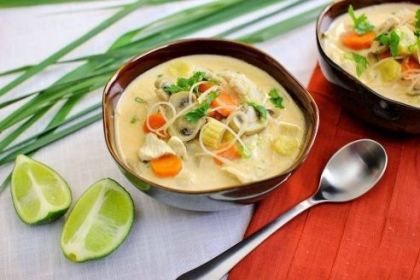 Куриный суп с кокосовым молоком рецепт с фото пошагово