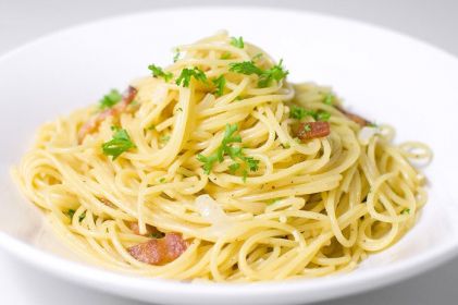 Спагетти с горбушей в сливочном соусе, рецепт с фото, пошагово