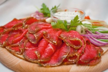 Строганина из вырезки Строганина из вырезки, рецепт приготовления с фото, пошагово