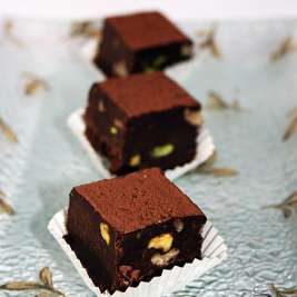 Шоколадные квадратики из печенья