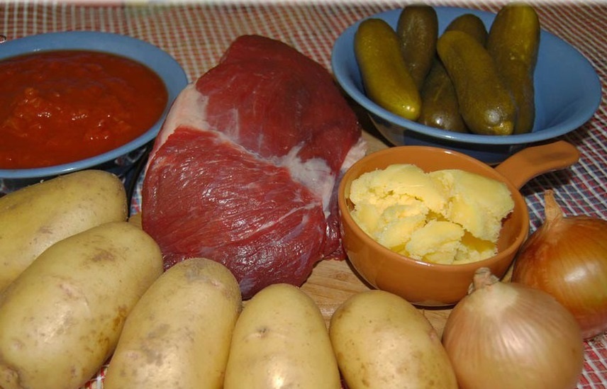 Мясо по-татарски
