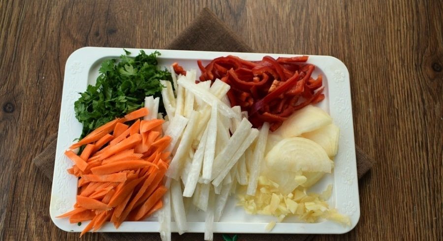 шалгам, овощной салат по-казахски рецепт с фото