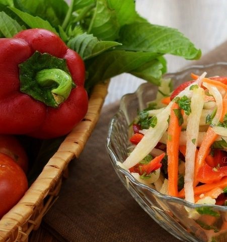 шалгам, овощной салат по-казахски в домашних
