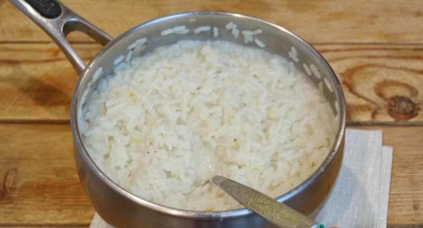 яглы шуле (каша рисовая с растительным маслом) пошагово