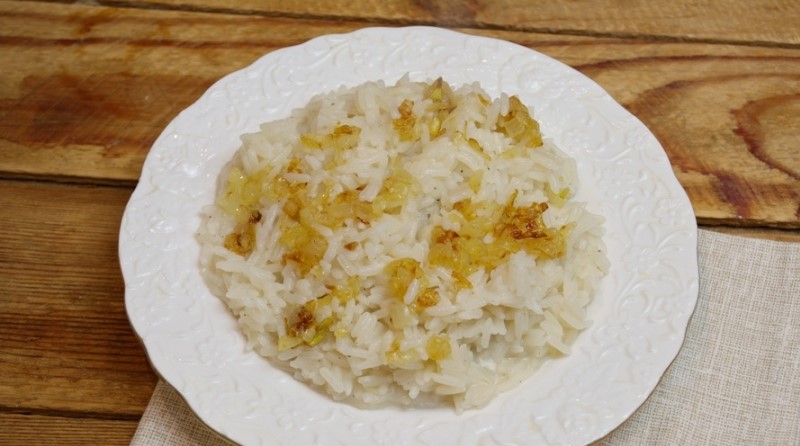 яглы шуле (каша рисовая с растительным маслом) пошагово с фото