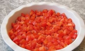 Тушеные баклажаны с помидорами