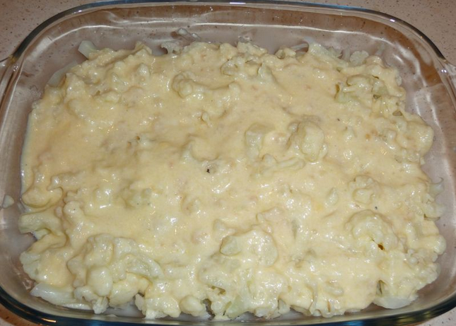 Цветная капуста в соусе бешамель с сыром в духовке рецепт с фото
