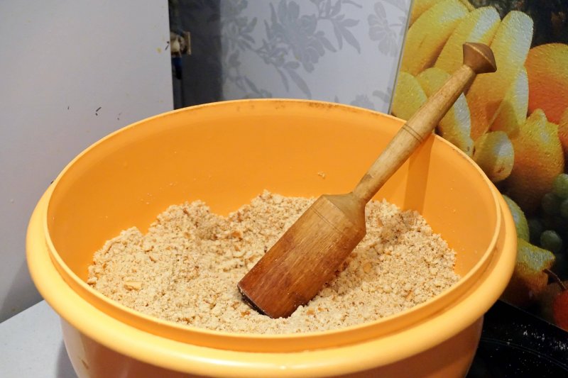 Шоколадные квадратики из печенья