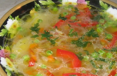 Суп из свежих овощей