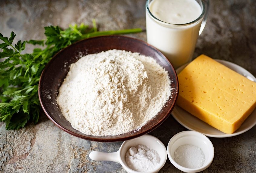 Сырные лепешки на кефире на сковороде