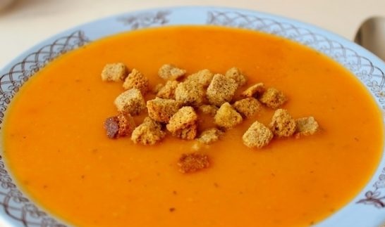 Чечевичный суп с тыквой