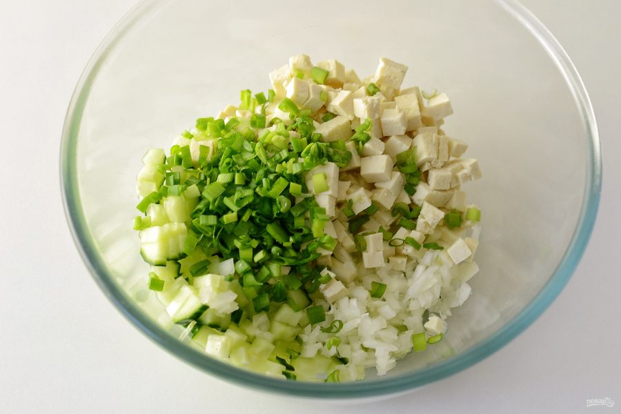 Вегетарианский крабовый салат