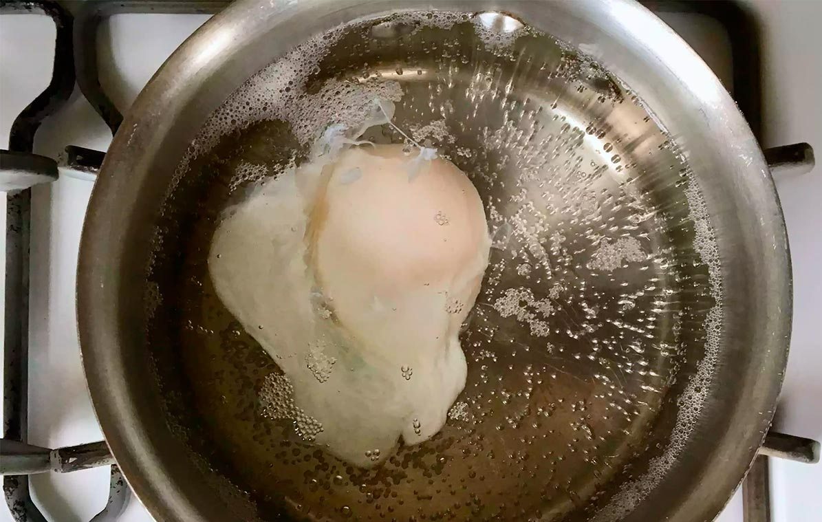 варим яйцо пашот пошагово