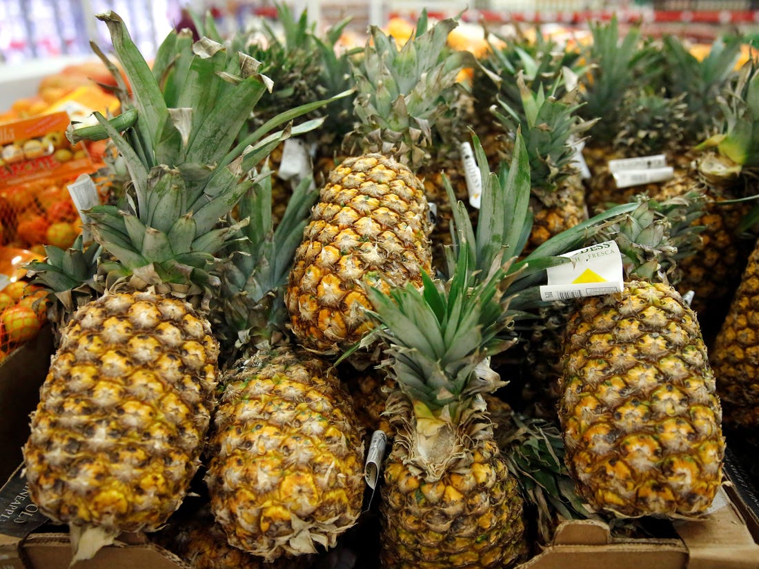 как выбрать ананас в супермаркете