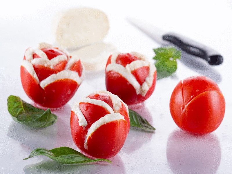 Рецепты закусок из помидор (томатов). Быстрые рецепты пошагово с фото