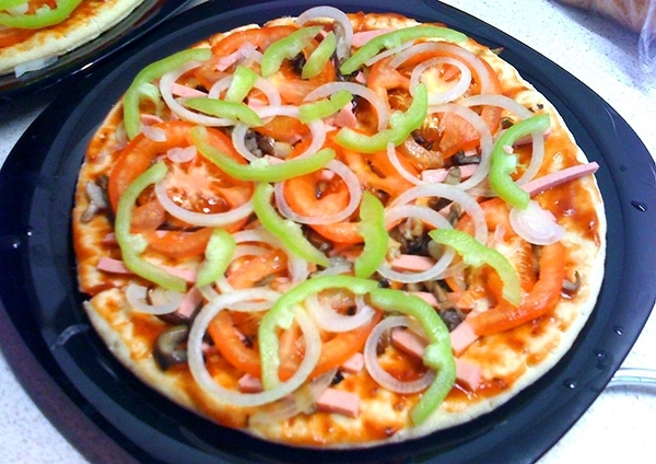 пицца в микроволновке рецепт с фото