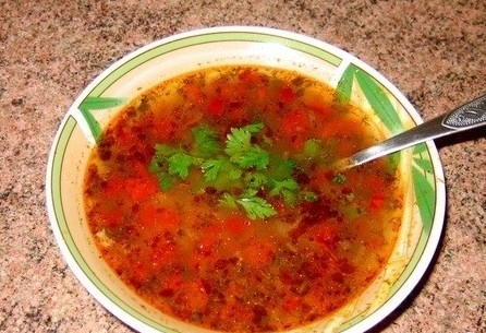 Суп харчо из баранины по-грузински